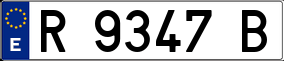 Trailer License Plate